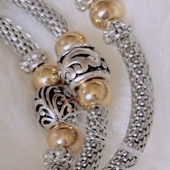 Spiral Bracelet in Silver & Gold - Picture 5 of 8